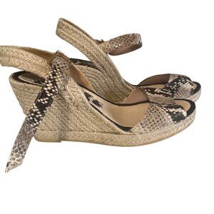 Delman Brown Tan Sandals Slip-On Comfort
